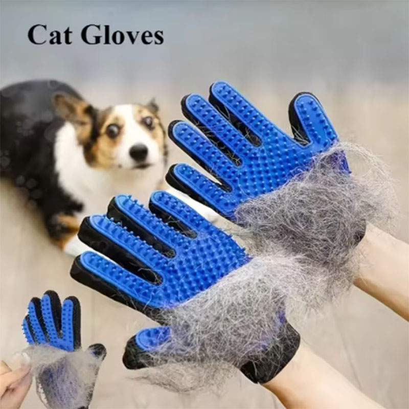 Pet Fountain Cleaning Kit - Hond- en kattenhaarhandschoen, kam, verzorgingshandschoen, ontharingshandschoen,