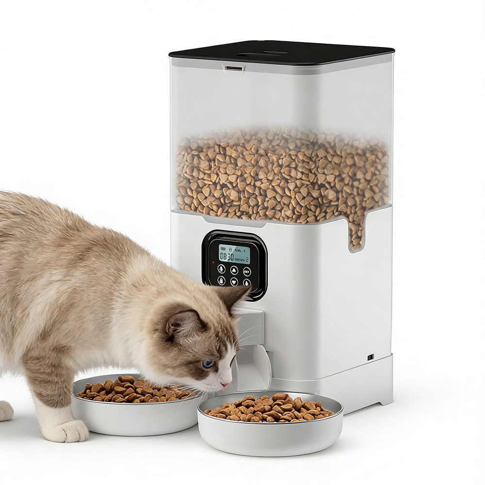 Automatic Cat Feeder 6L Timed - 6L Automatische Slimme Voerbak voor Huisdieren,