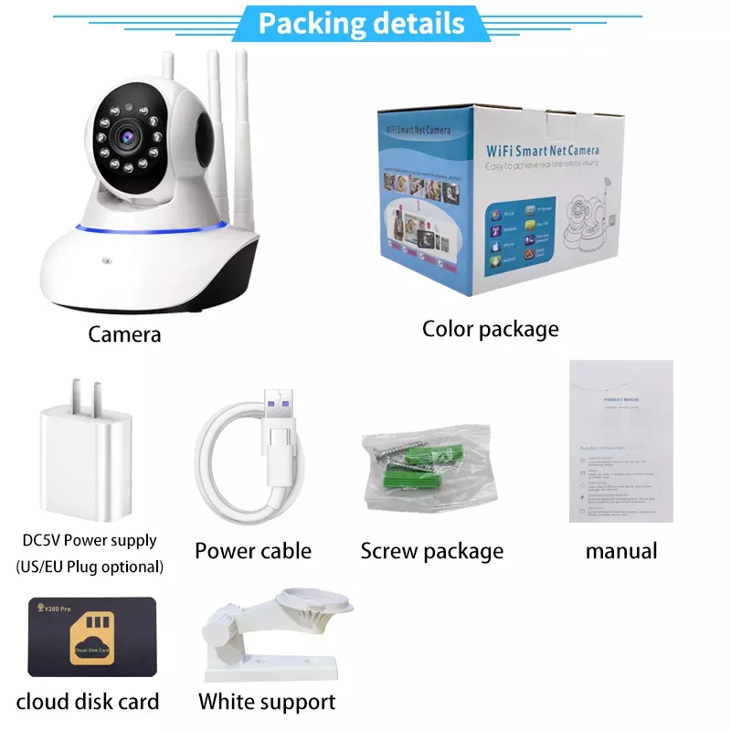 Smart Pet Feeder Camera Wifi - 1080P HD Draadloze IP-camera voor binnengebruik
