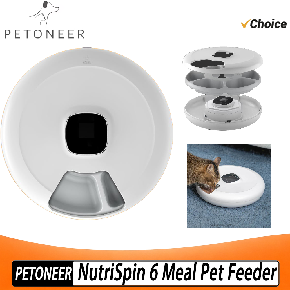Pet Feeder App Control Portion - Petoneer NutriSpin 6 Maaltijdvoeder voor huisdieren,