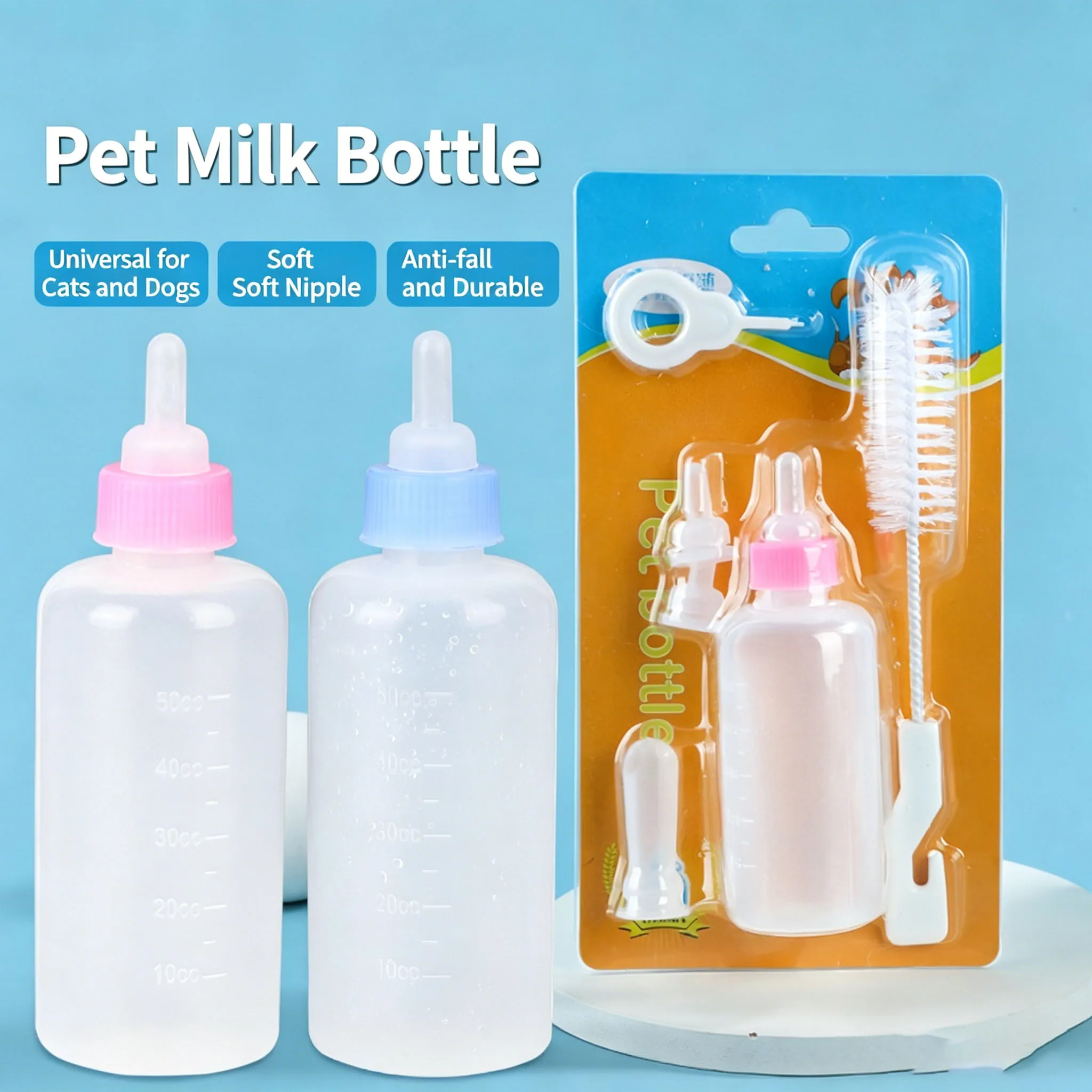 Pet Fountain Cleaning Kit - Voedingsset met fles en zuigzakje voor