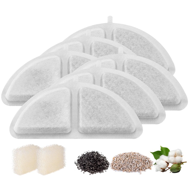 Pet Fountain Filter Replacement - Vervangend actief koolfilter harsfilterelement voor katten