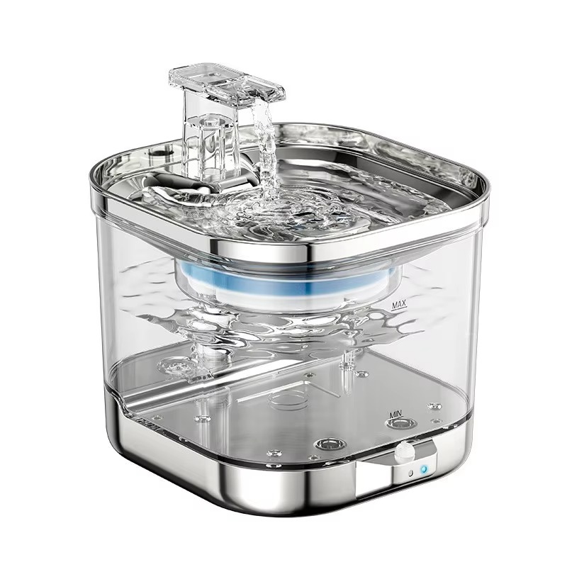 Pet Water Fountain Stainless Steel - Automatische drinkfontein voor huisdieren, roestvrij staal,