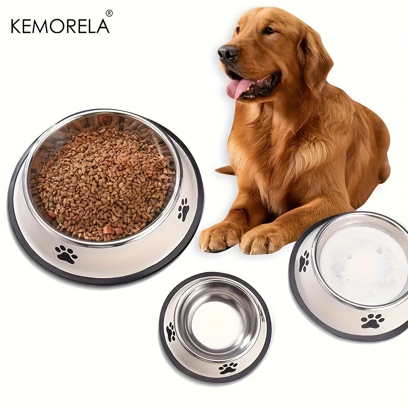Pet Water Fountain Stainless Steel - Roestvrijstalen Hondenkom Voerbak Hondenvoerbak Hondenvoerbak Waterfles