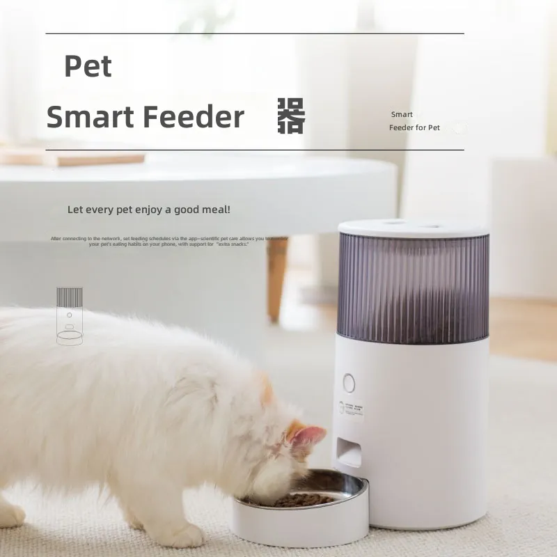 Pet Feeder App Control Portion - Mini Automatische Huisdierenvoeder voor Vogels, Katten,