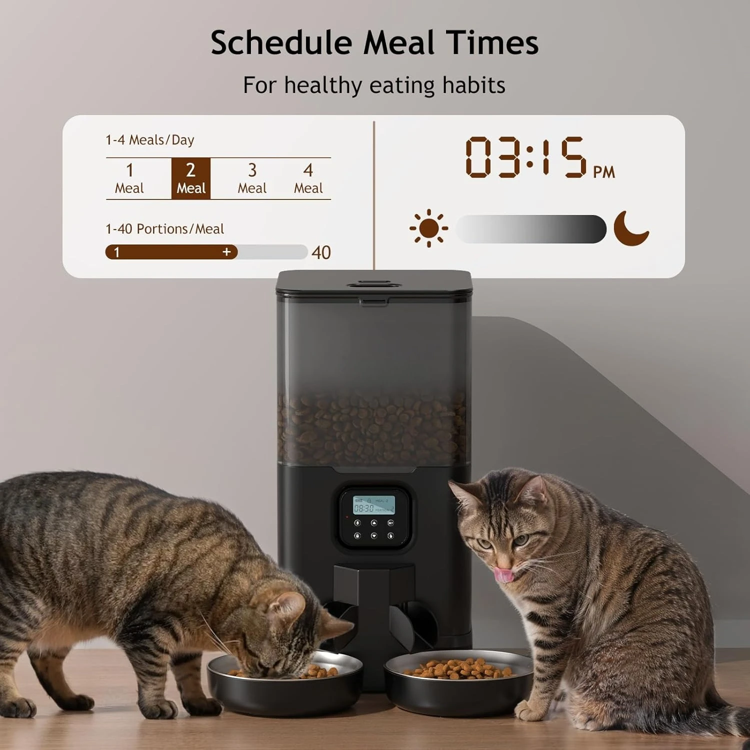 Automatische kattenvoeder voor - Automatic Cat Feeder 6L Timed recensie en prijs