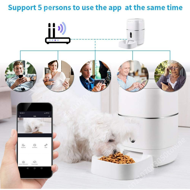 1080P Camera Tuya Smart Wifi A - Automatic Cat Feeder 6L Timed recensie en prijs