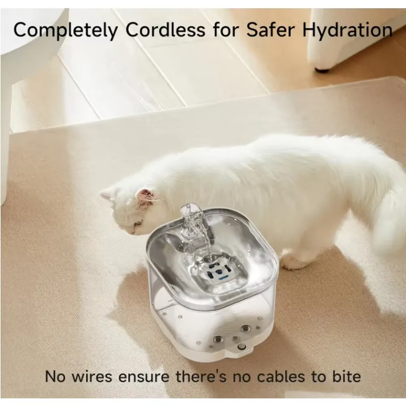 2025 Nieuwe Draadloze Huisdier - Wireless Pet Water Fountain Battery recensie en prijs