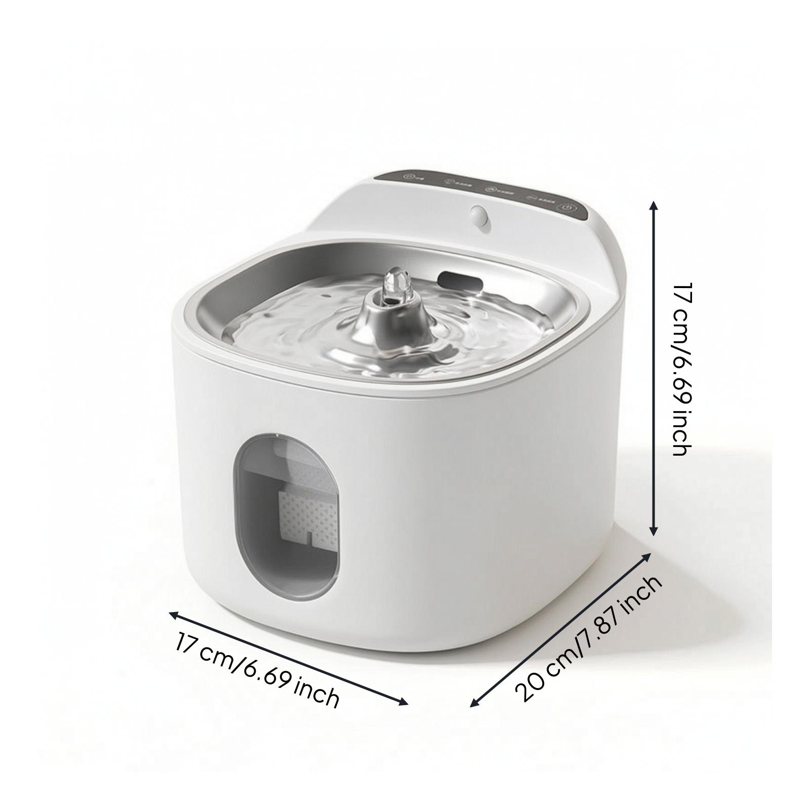 Oplaadbare automatische drinkf - Pet Water Fountain Stainless Steel recensie en prijs