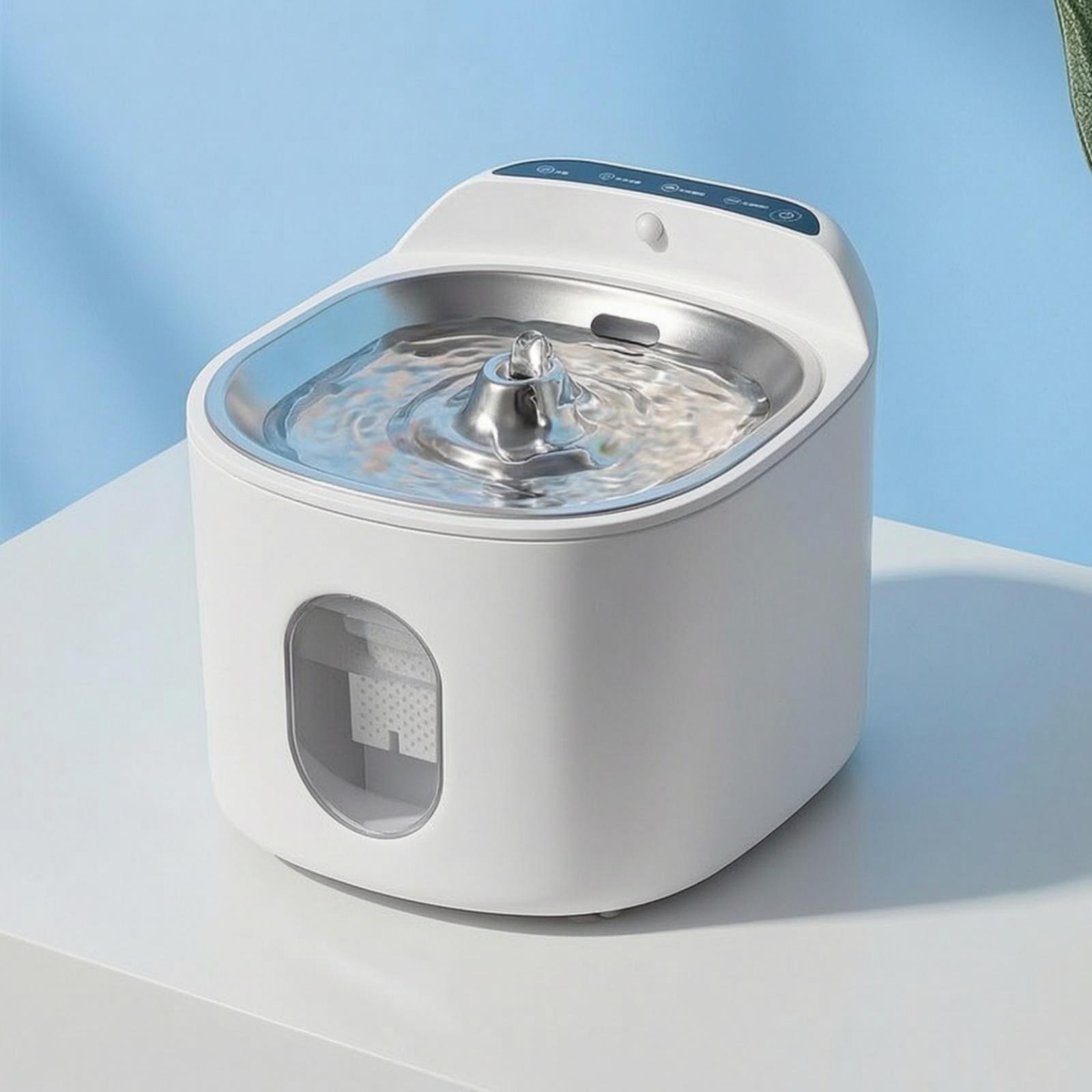 Oplaadbare automatische drinkf - Pet Water Fountain Stainless Steel recensie en prijs