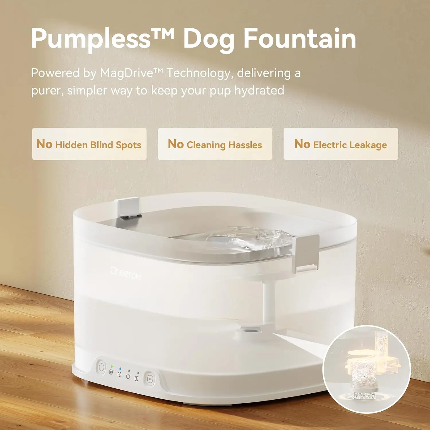 Pomploze hondenwaterfontein El - Wireless Pet Water Fountain Battery recensie en prijs