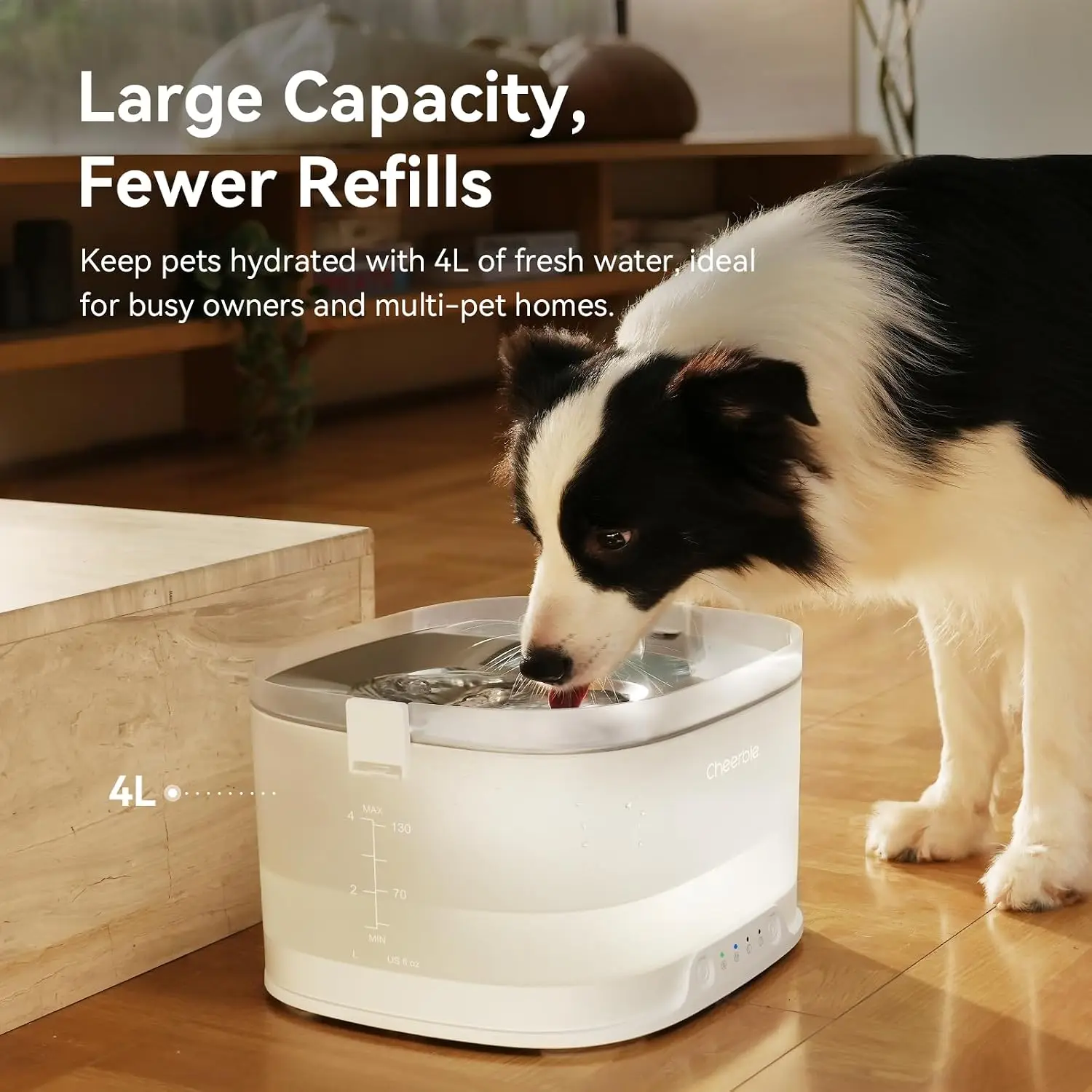 Pomploze hondenwaterfontein El - Wireless Pet Water Fountain Battery recensie en prijs
