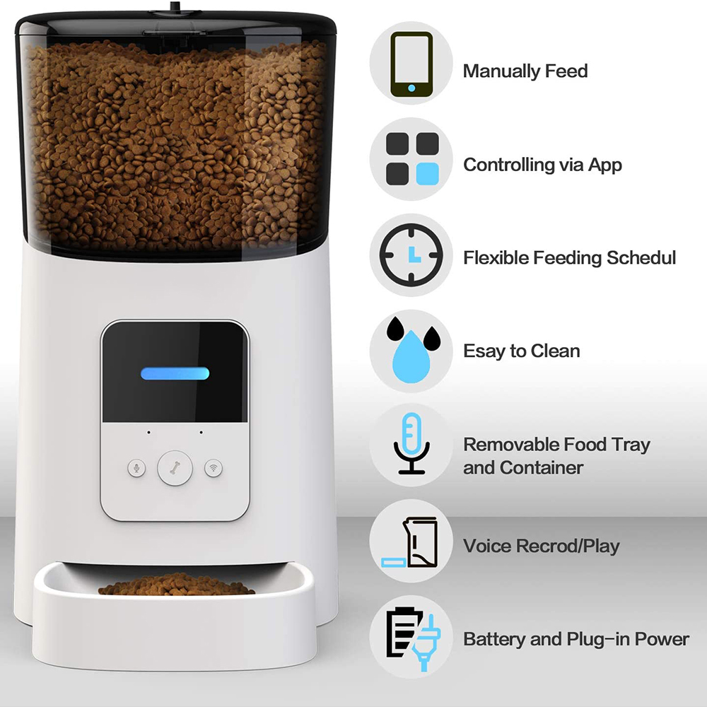 6L Auto Huisdier Kat Droogvoer - Automatic Cat Feeder 6L Timed recensie en prijs