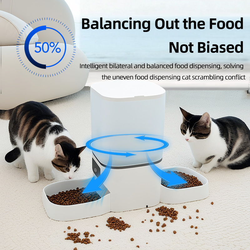 6L Dubbele Kom Tuya Smart WIFi - Automatic Cat Feeder 6L Timed recensie en prijs