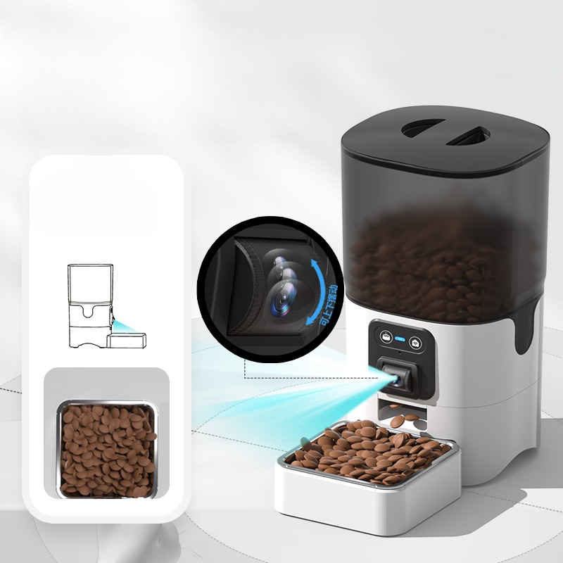 Automatische voerbak met camer - Automatic Cat Feeder 6L Timed recensie en prijs