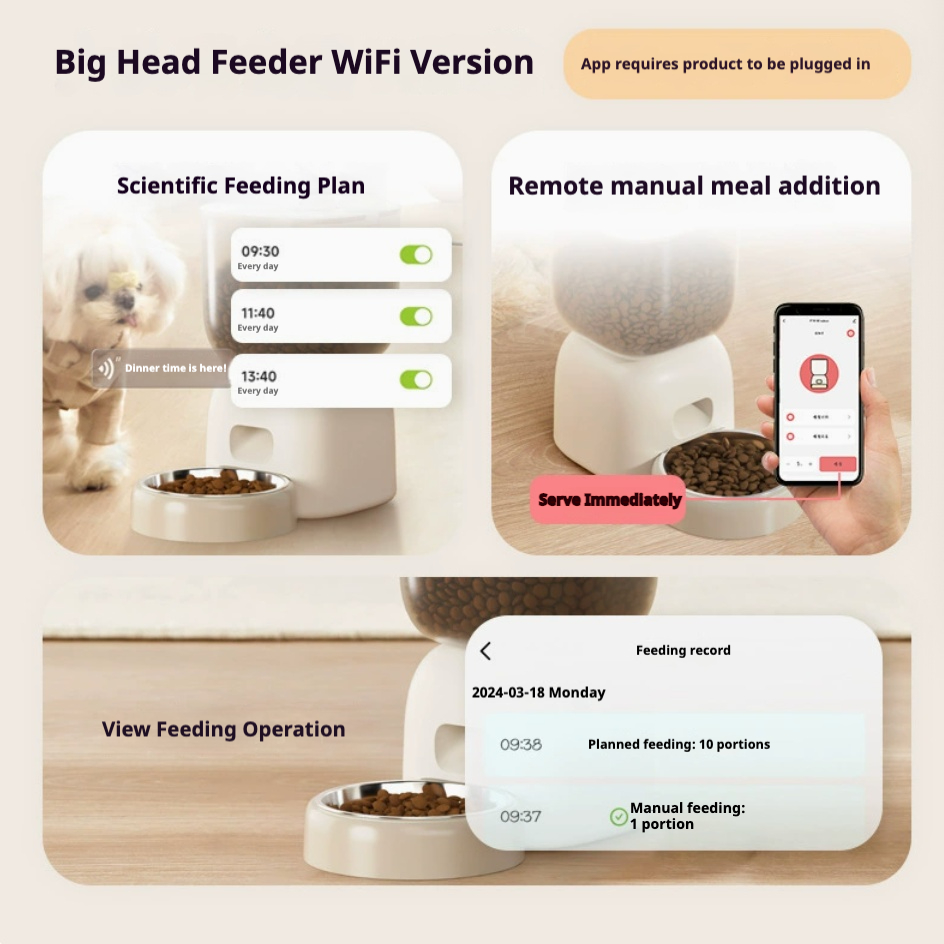 Slimme, automatische voer- en  - Smart Pet Water Fountain Wifi recensie en prijs