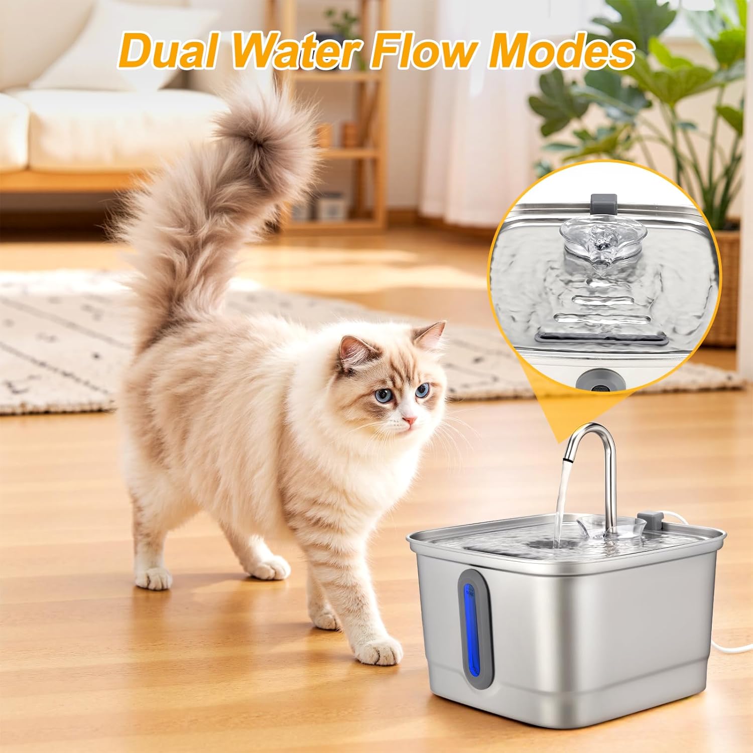 101oz/3L roestvrijstalen katte - Automatic Cat Water Dispenser 3L recensie en prijs