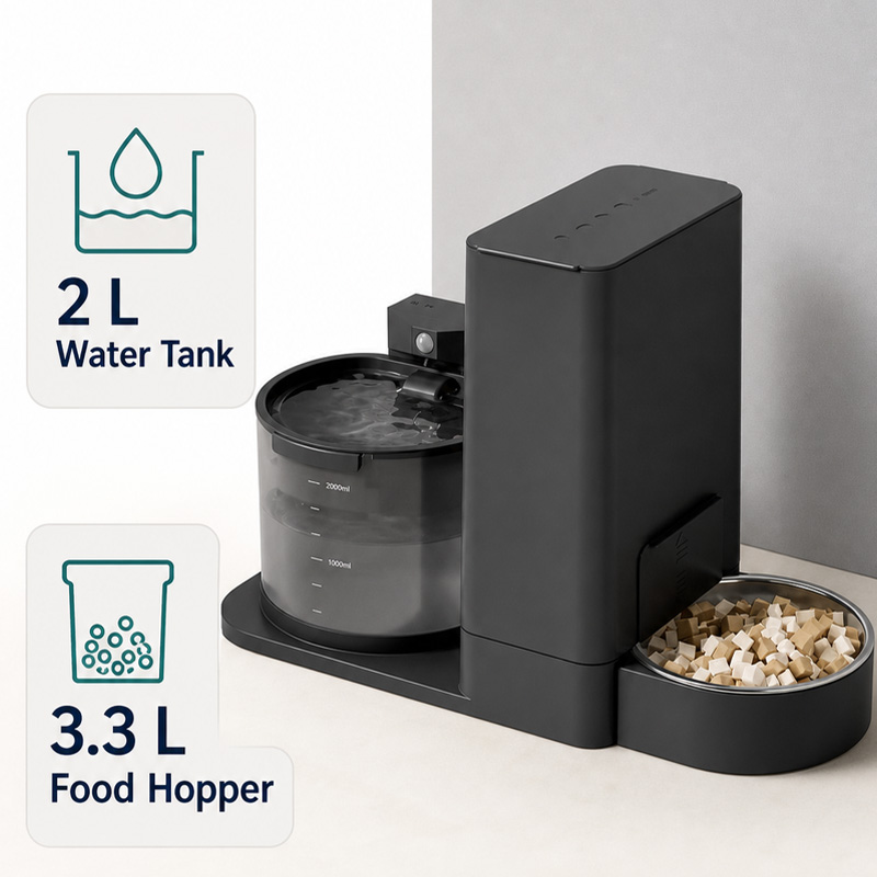 Geïntegreerde voerbak voor hui - Wireless Pet Water Fountain Battery recensie en prijs