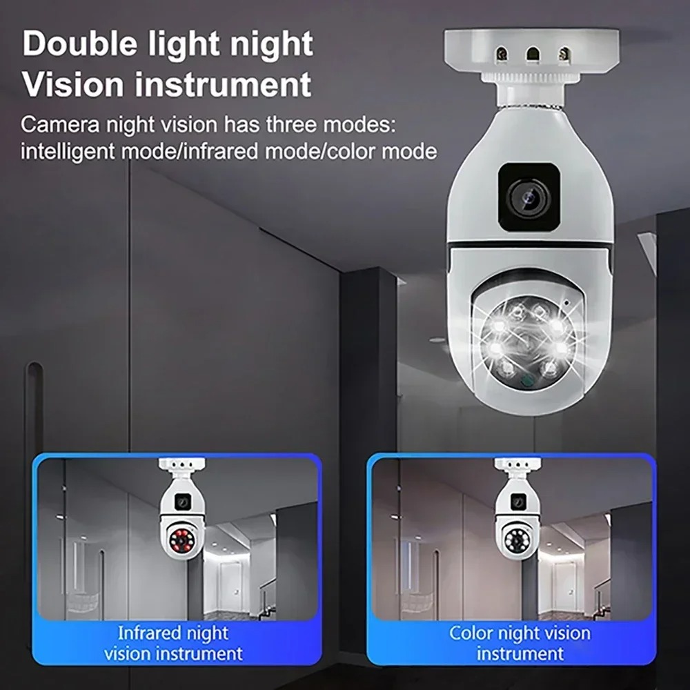 WiFi IP-camera E27 Bulb Cam 8M - Smart Pet Feeder Camera Wifi recensie en prijs