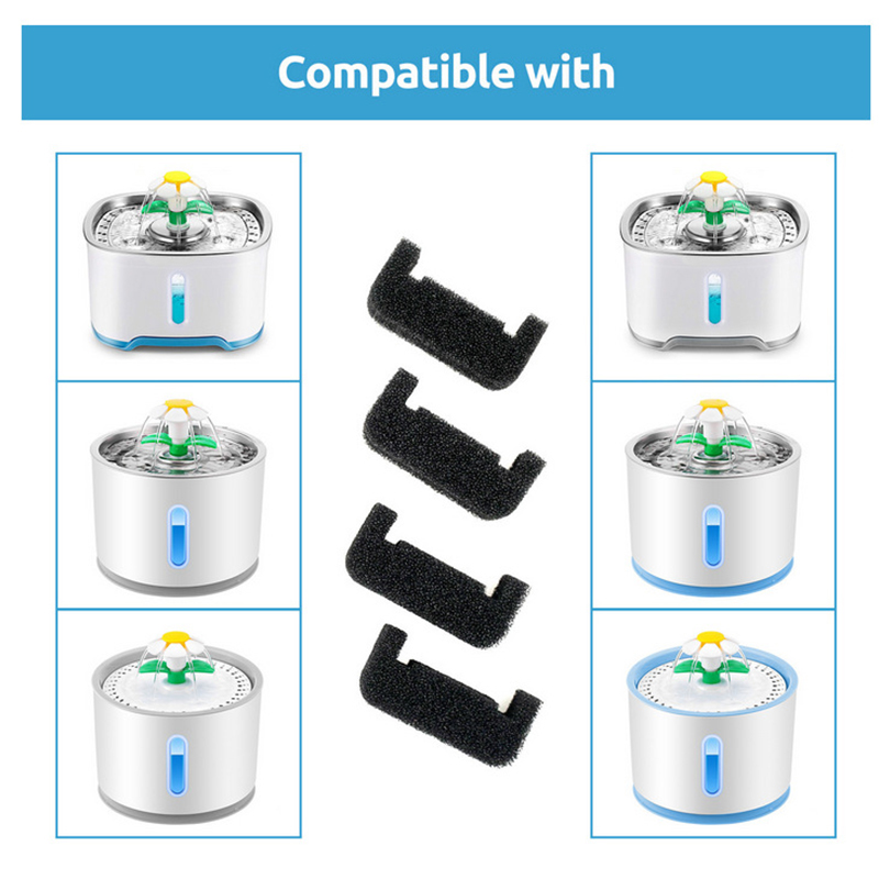 1/4Pc Sponsfilter Voor Kattenw - Pet Fountain Filter Replacement recensie en prijs