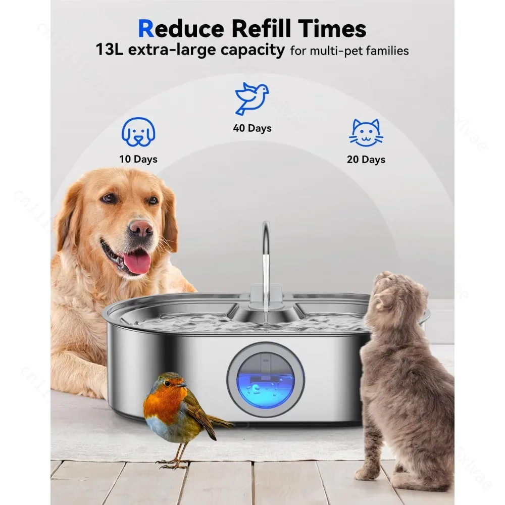 13L roestvrijstalen automatisc - Dog Water Fountain Large recensie en prijs