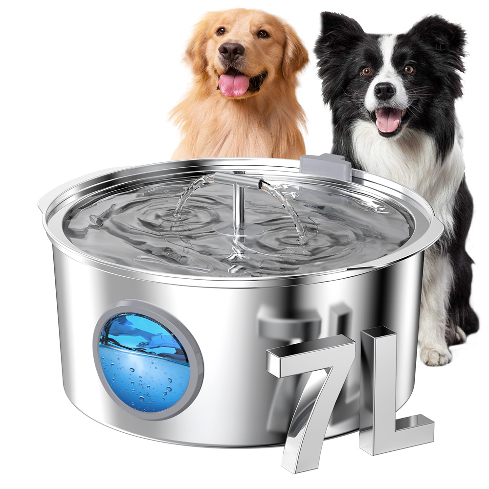 7L roestvrijstalen kat hond hu - Dog Water Fountain Large recensie en prijs
