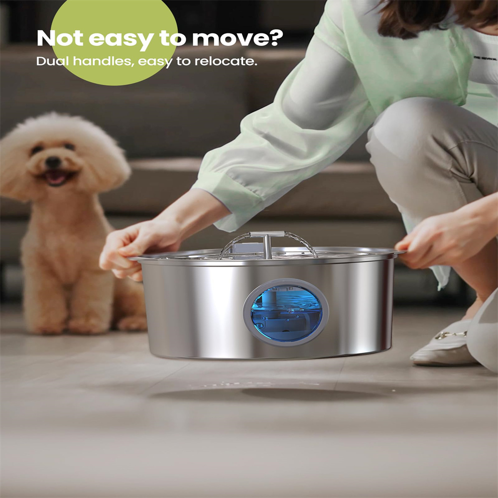 7L roestvrijstalen kat hond hu - Dog Water Fountain Large recensie en prijs