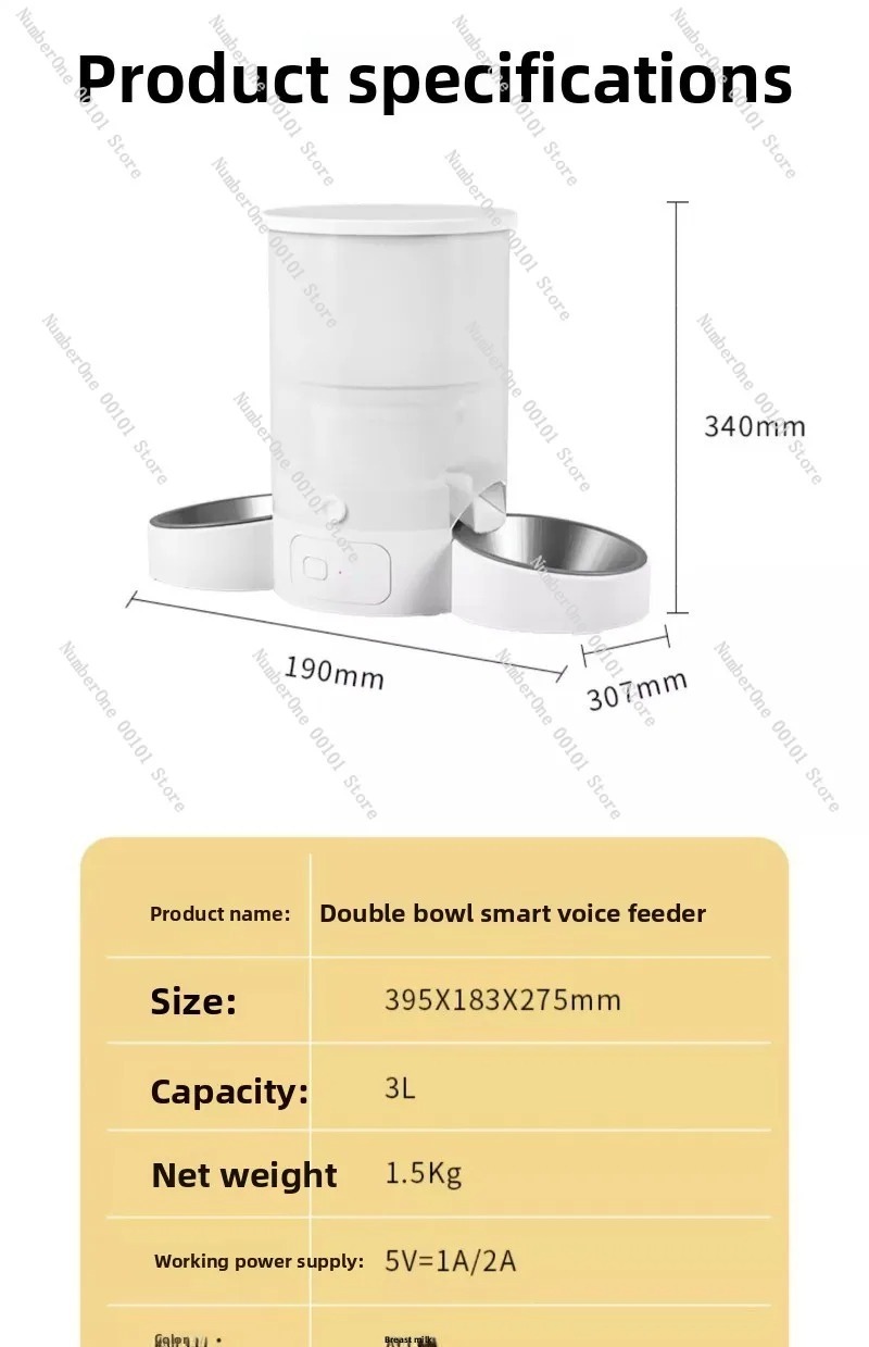 Automatische huisdierenvoeder, - Pet Feeder App Control Portion recensie en prijs