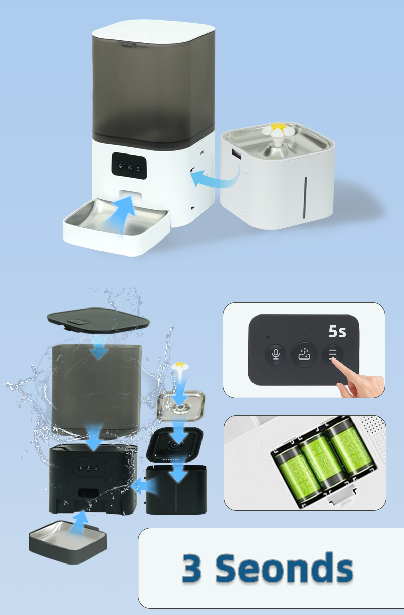 WiFi APP-gestuurde slimme auto - Automatic Cat Feeder 6L Timed recensie en prijs
