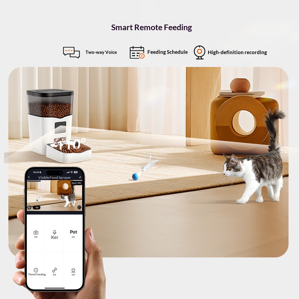 Automatische slimme plastic wa - Pet Feeder App Control Portion recensie en prijs