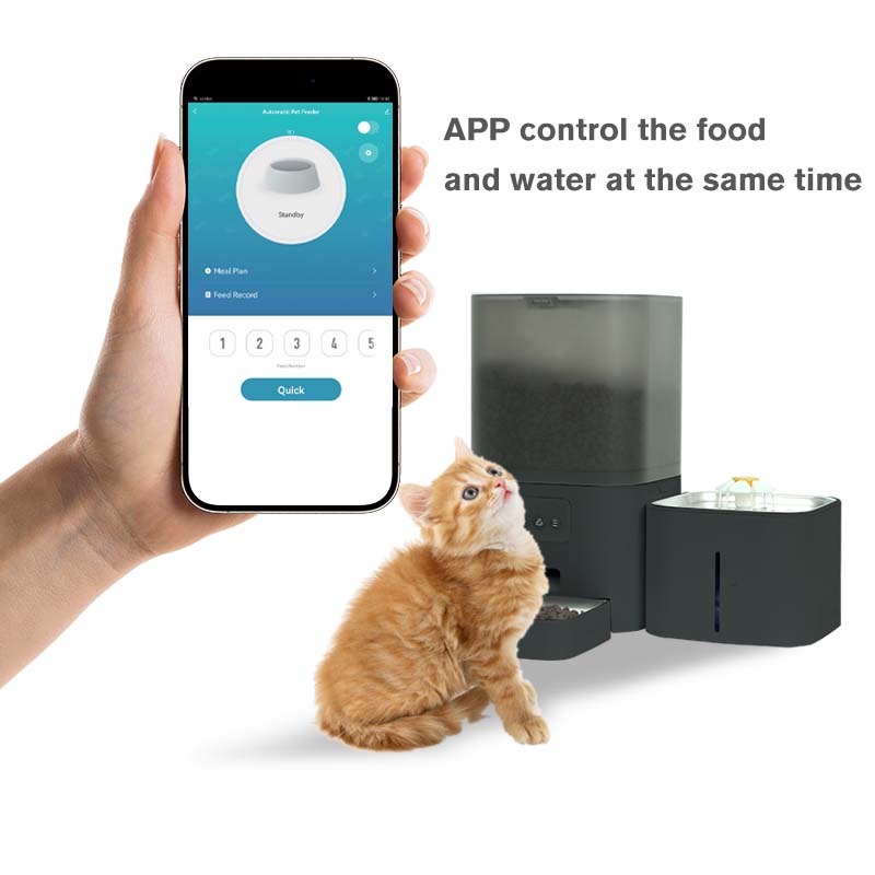 Wifi APP besturing spraakgestu - Automatic Cat Feeder 6L Timed recensie en prijs