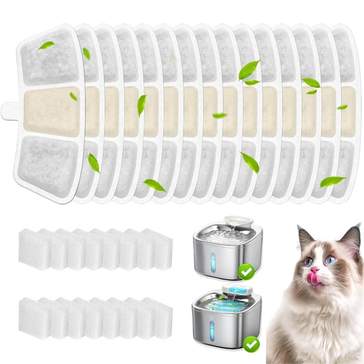 Aug.A632F-16PCS Vervangingsfil - Pet Fountain Filter Replacement recensie en prijs