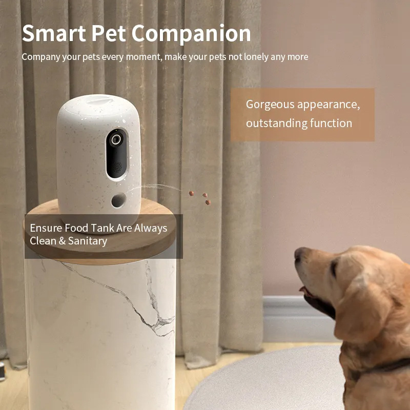 2026 Aangepast logo Hd-camera  - Smart Pet Feeder Camera Wifi recensie en prijs