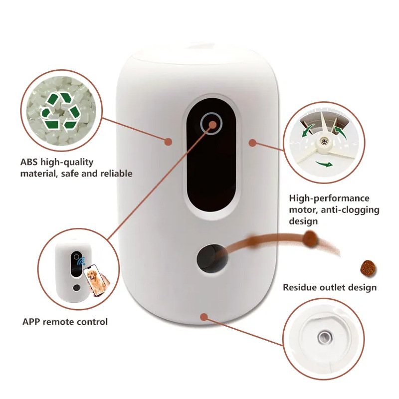 2026 Aangepast logo Hd-camera  - Smart Pet Feeder Camera Wifi recensie en prijs