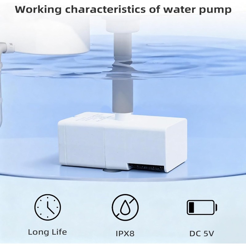 ABUG-Pet Waterfontein Vervangi - Pet Water Fountain Pump Replacement recensie en prijs
