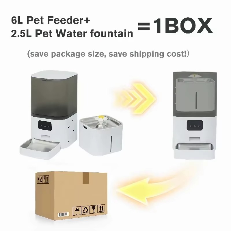 FurStarWiFi APP-gestuurde slim - Automatic Cat Feeder 6L Timed recensie en prijs
