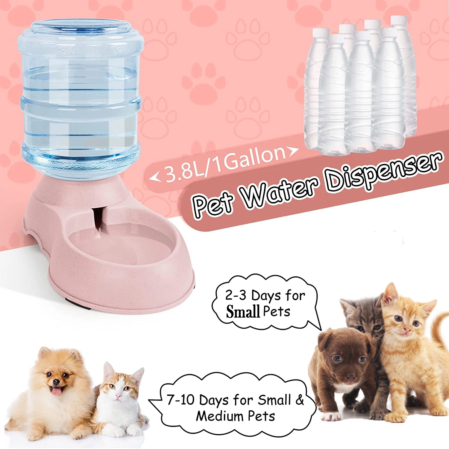 Automatische waterdispenser, g - Pet Water Fountain Stainless Steel recensie en prijs