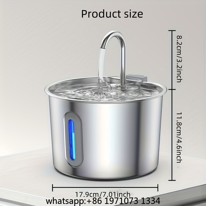 2.2L Rvs Waterdispenser voor h - Pet Water Fountain Stainless Steel recensie en prijs
