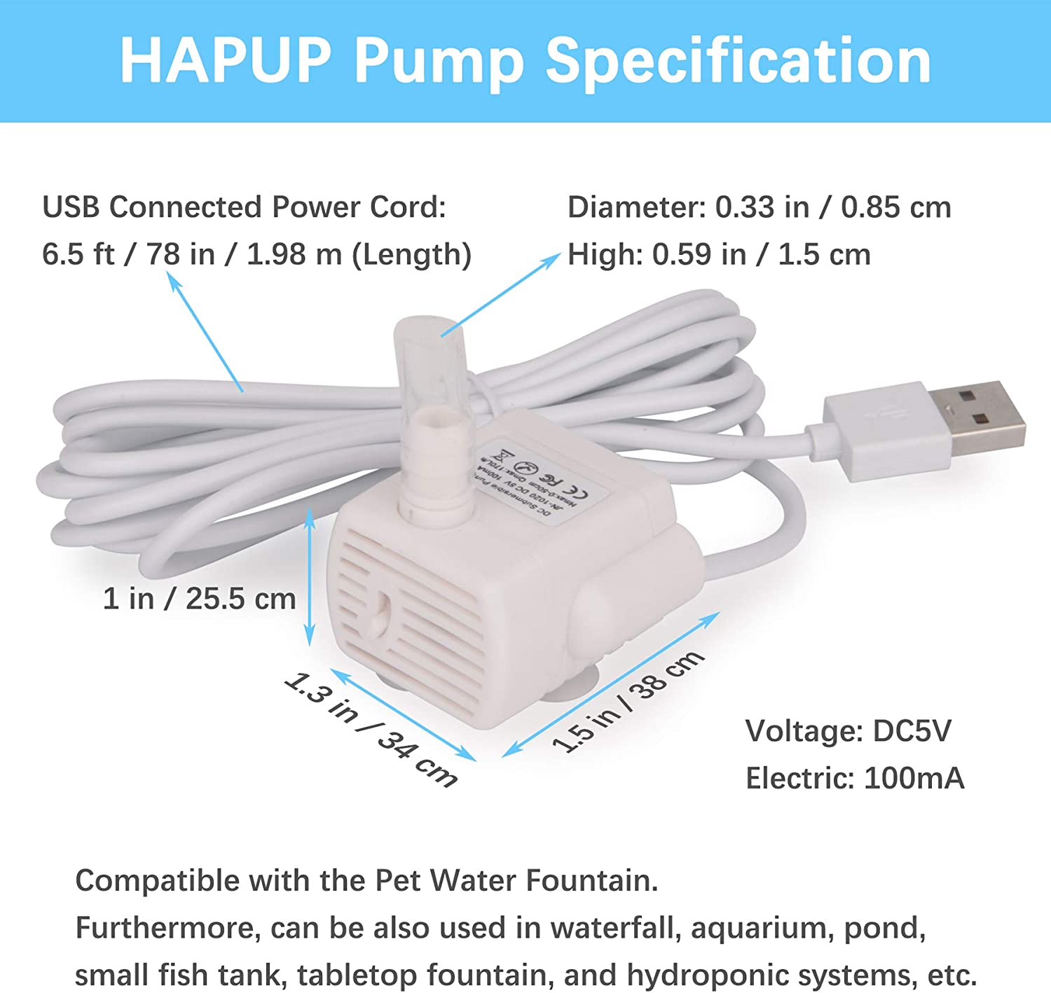 Huisdier Kat Waterpomp Fontein - Pet Water Fountain Pump Replacement recensie en prijs