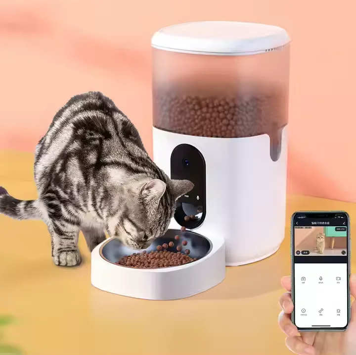 6L 1080P Video Afstandsbedieni - Automatic Cat Feeder 6L Timed recensie en prijs