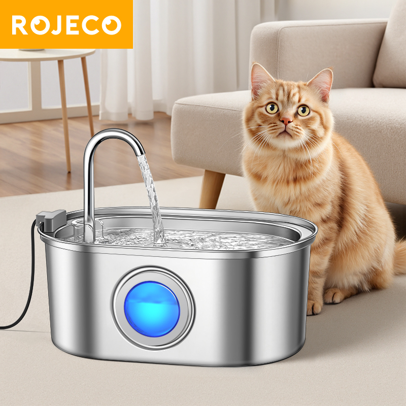 ROJECO 3.2L roestvrijstalen ka - Smart Pet Water Fountain Wifi recensie en prijs