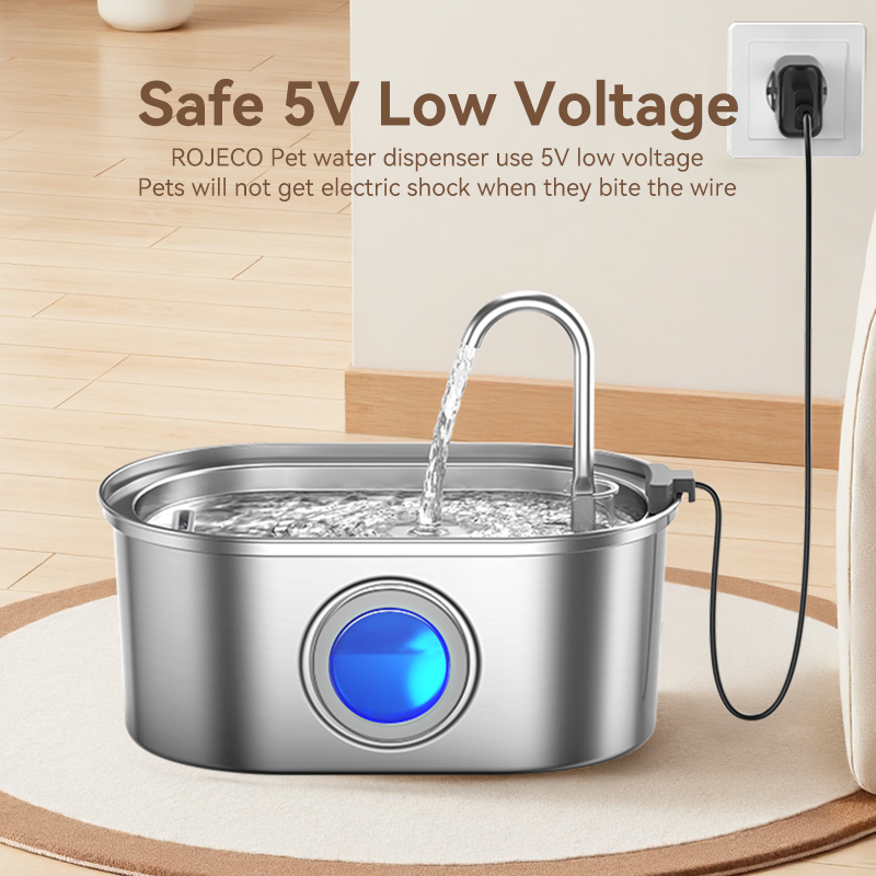 ROJECO 3.2L roestvrijstalen ka - Smart Pet Water Fountain Wifi recensie en prijs