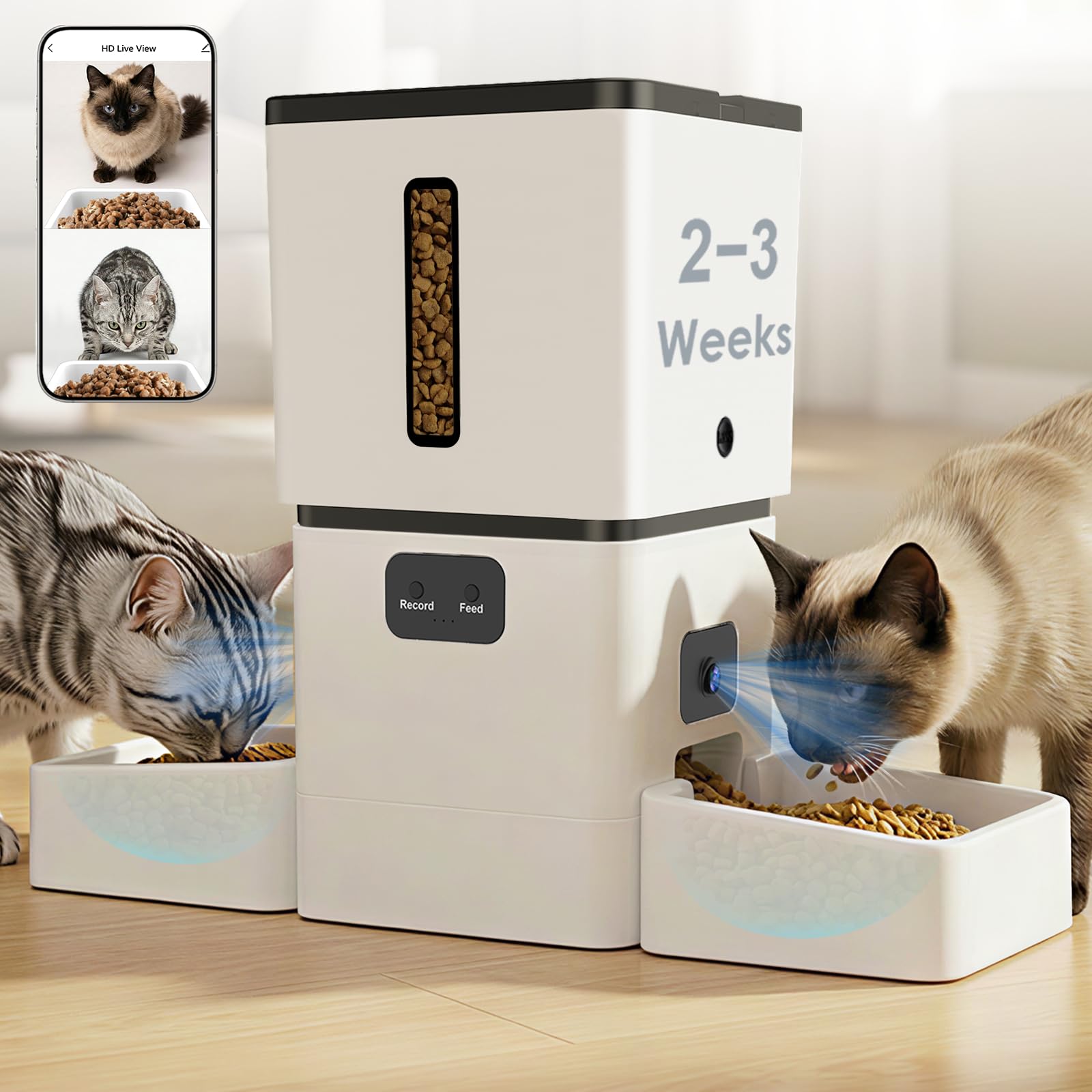 5GHz WiFi 8L Slimme Automatisc - Smart Pet Feeder Camera Wifi recensie en prijs
