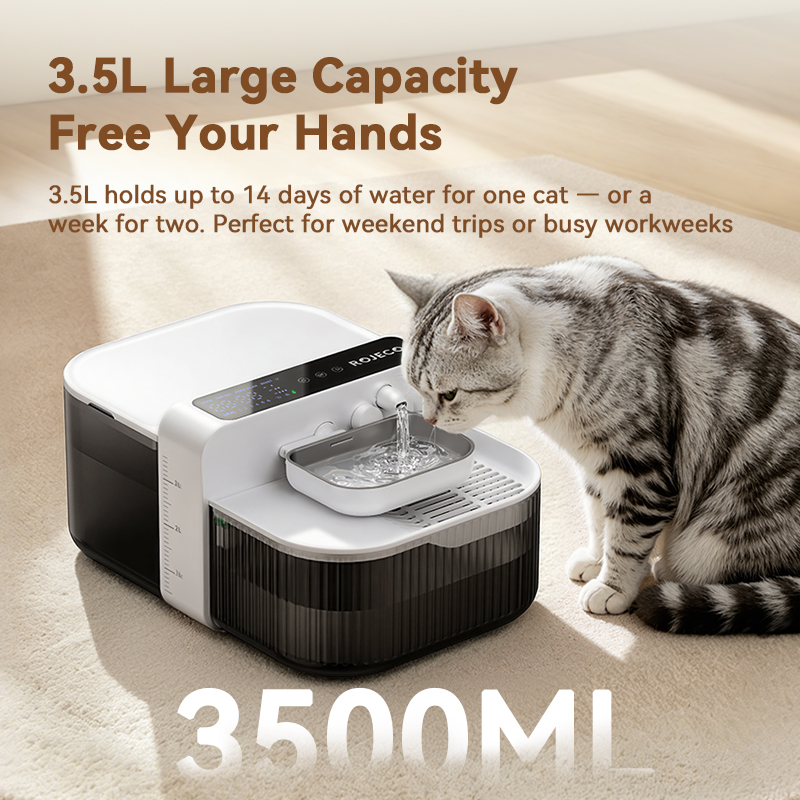 ROJECO 3.5L Draadloze Huisdier - Wireless Pet Water Fountain Battery recensie en prijs