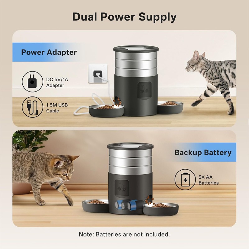 4,5L WiFi Smart Pet Feeder Aut - Pet Feeder App Control Portion recensie en prijs