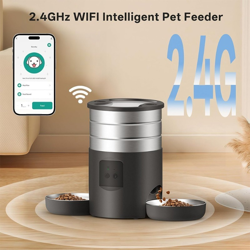 4,5L WiFi Smart Pet Feeder Aut - Pet Feeder App Control Portion recensie en prijs