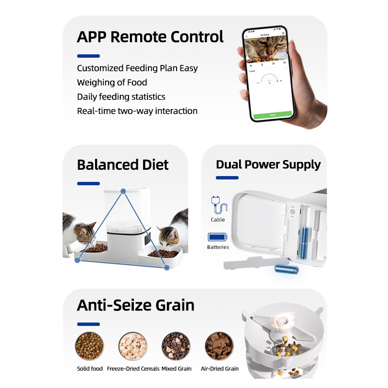 Slimme Bluetooth Automatische  - Automatic Cat Feeder 6L Timed recensie en prijs