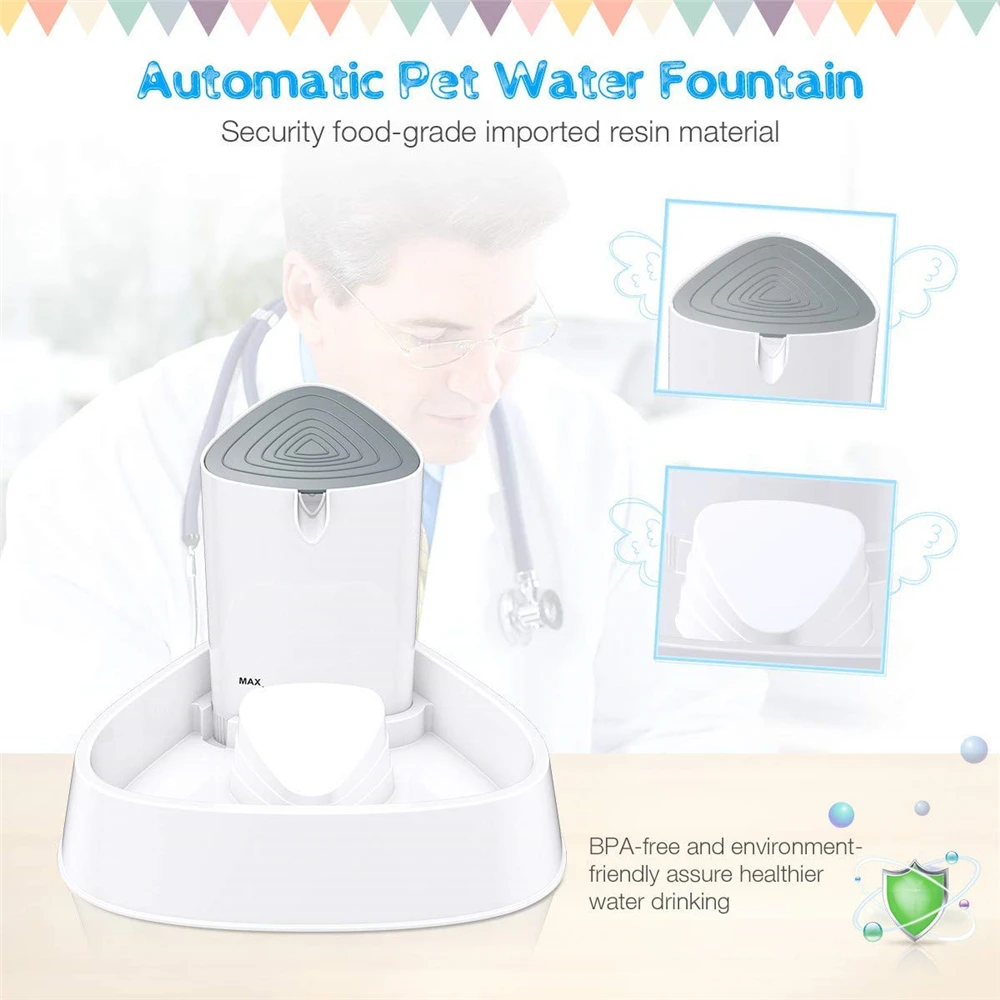 ELSPET Kattenfontein 1,5L/3L A - Automatic Cat Water Dispenser 3L recensie en prijs