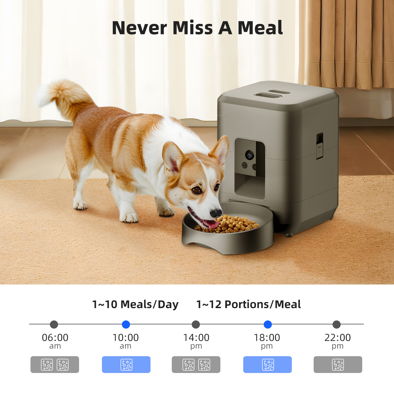 2L Automatische Voerbak voor H - Smart Pet Feeder Camera Wifi recensie en prijs