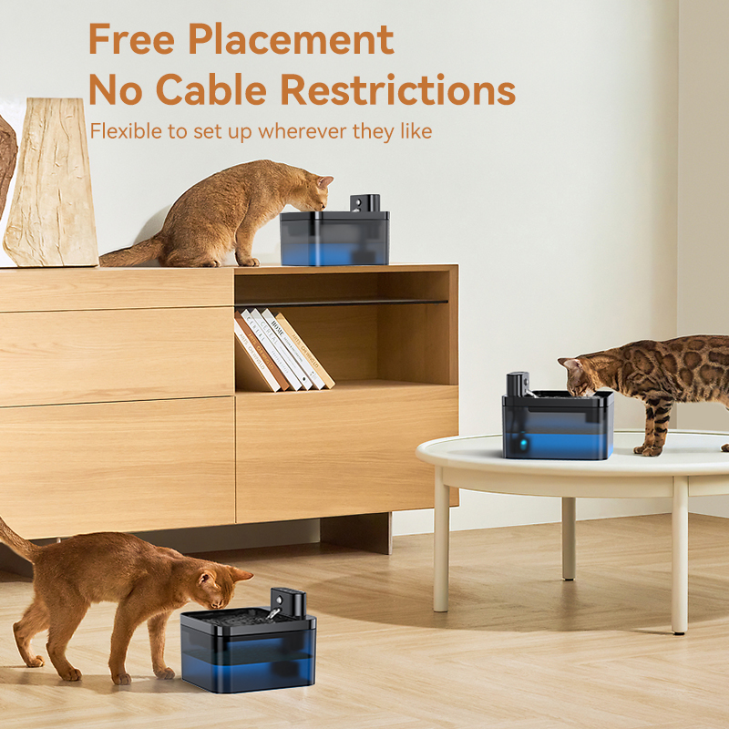 ROJECO Draadloze Automatische  - Wireless Pet Water Fountain Battery recensie en prijs
